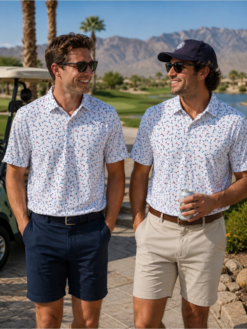 Ben Hogan Performance Golf Polo - Martini print - NWT
